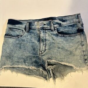 Express Frayed Denim Shorts